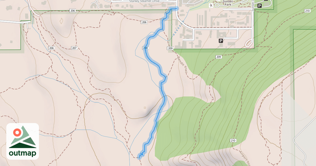 Map of Ridge Trail