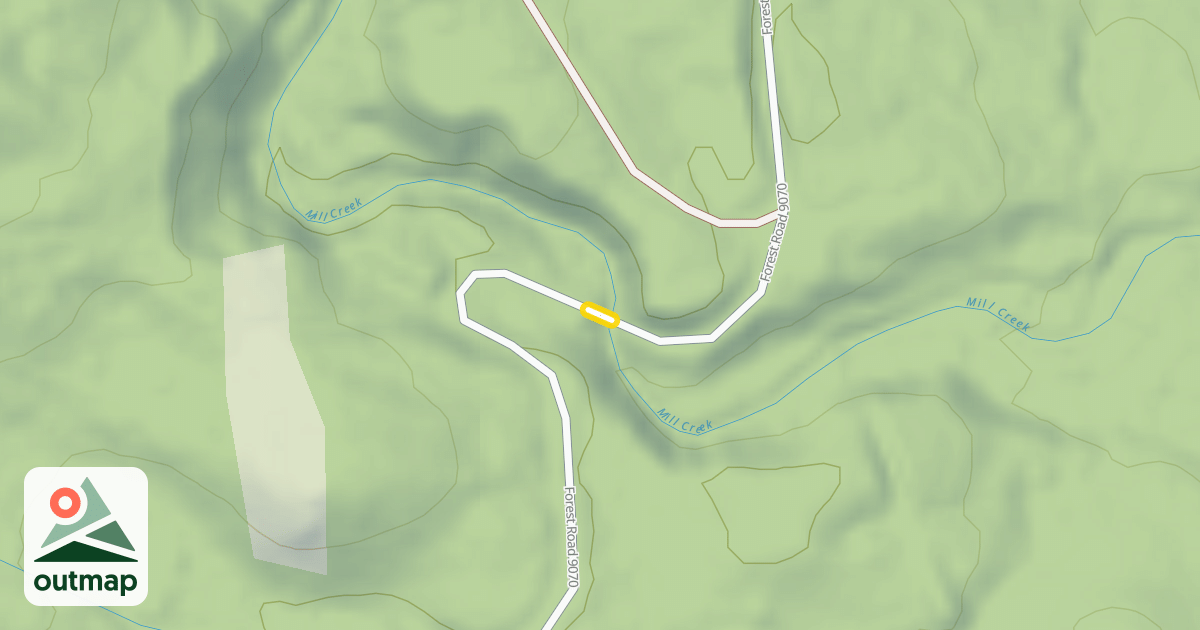 Map of Forest Road 9070