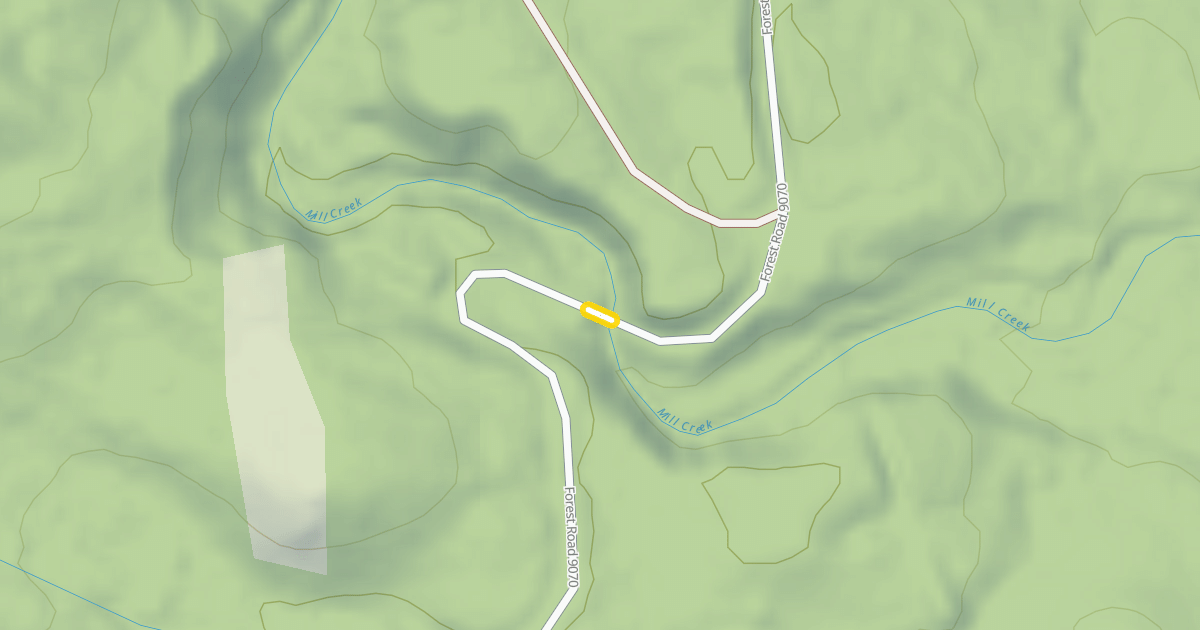 Map preview of Forest Road 9070