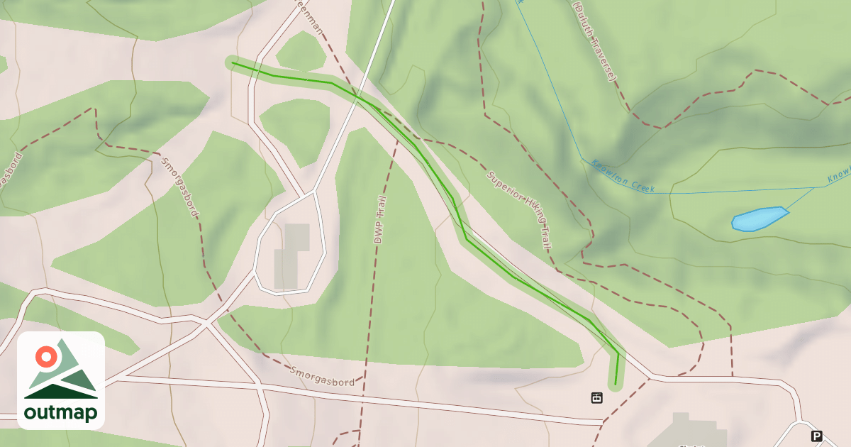 Map of Downhill Musher