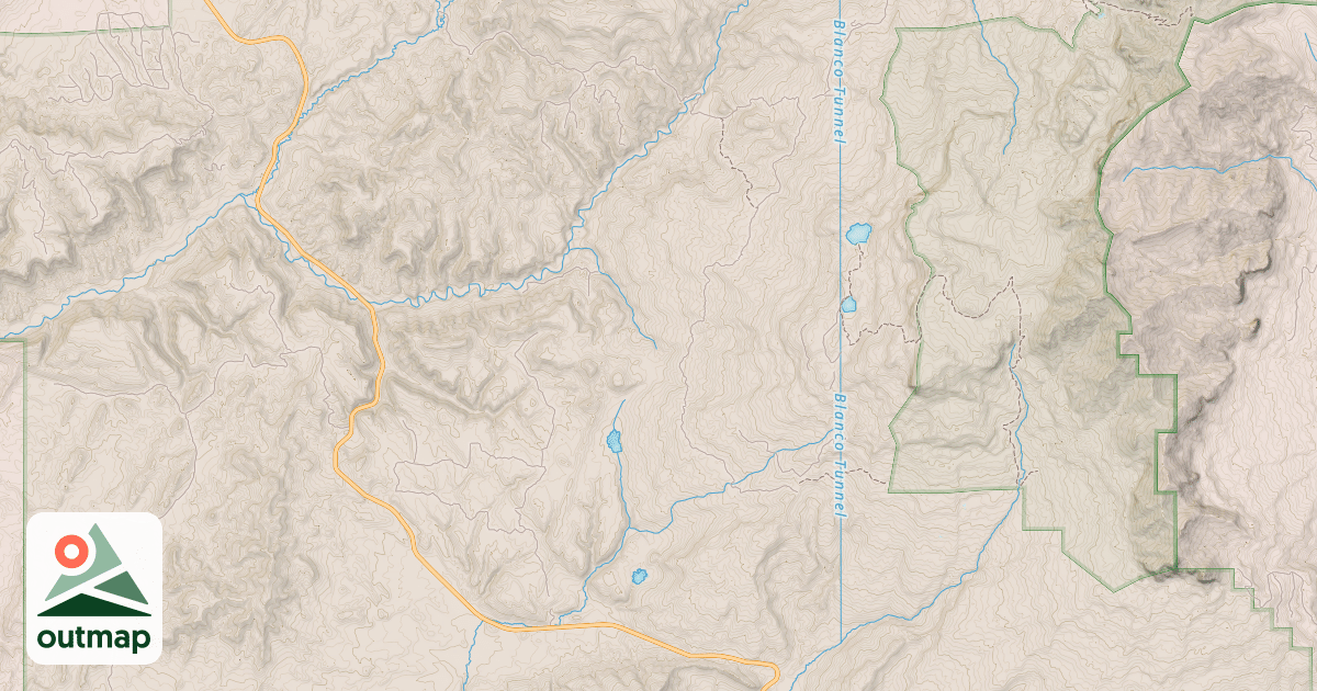 Map of Blue Creek Winter