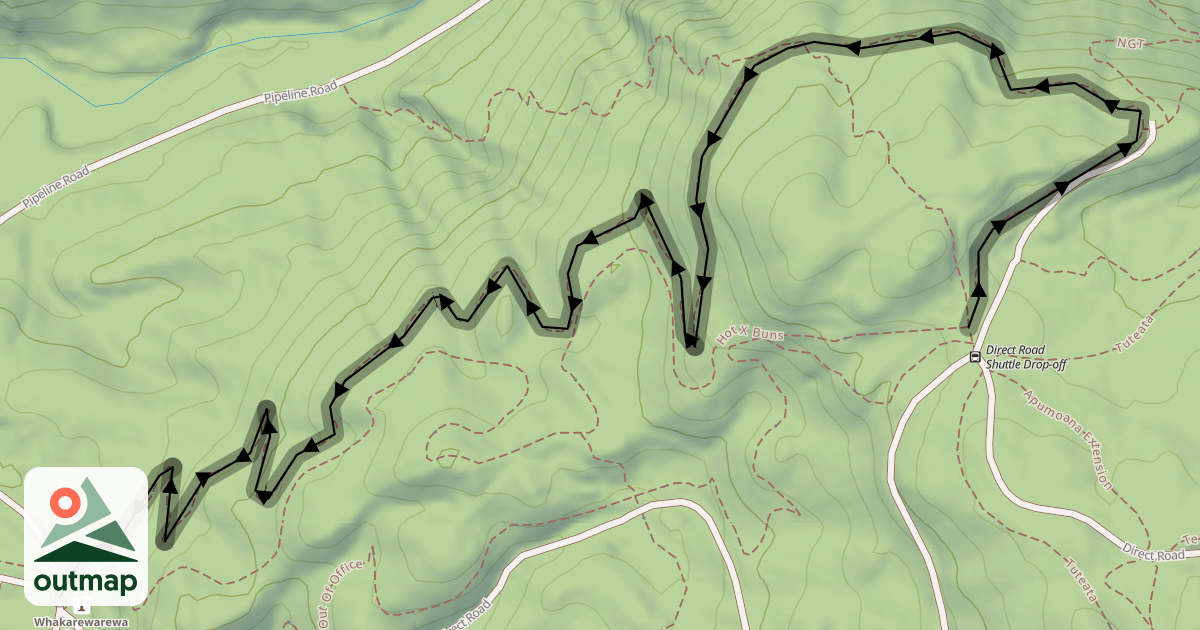 Map of Te Poaka