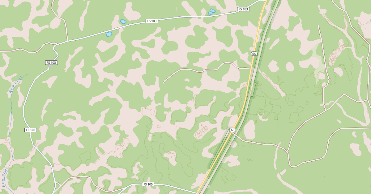 Map preview of USFS National Forest System Roads {8439DD38-ECC2-463A-BCDB-89EE63891D09}