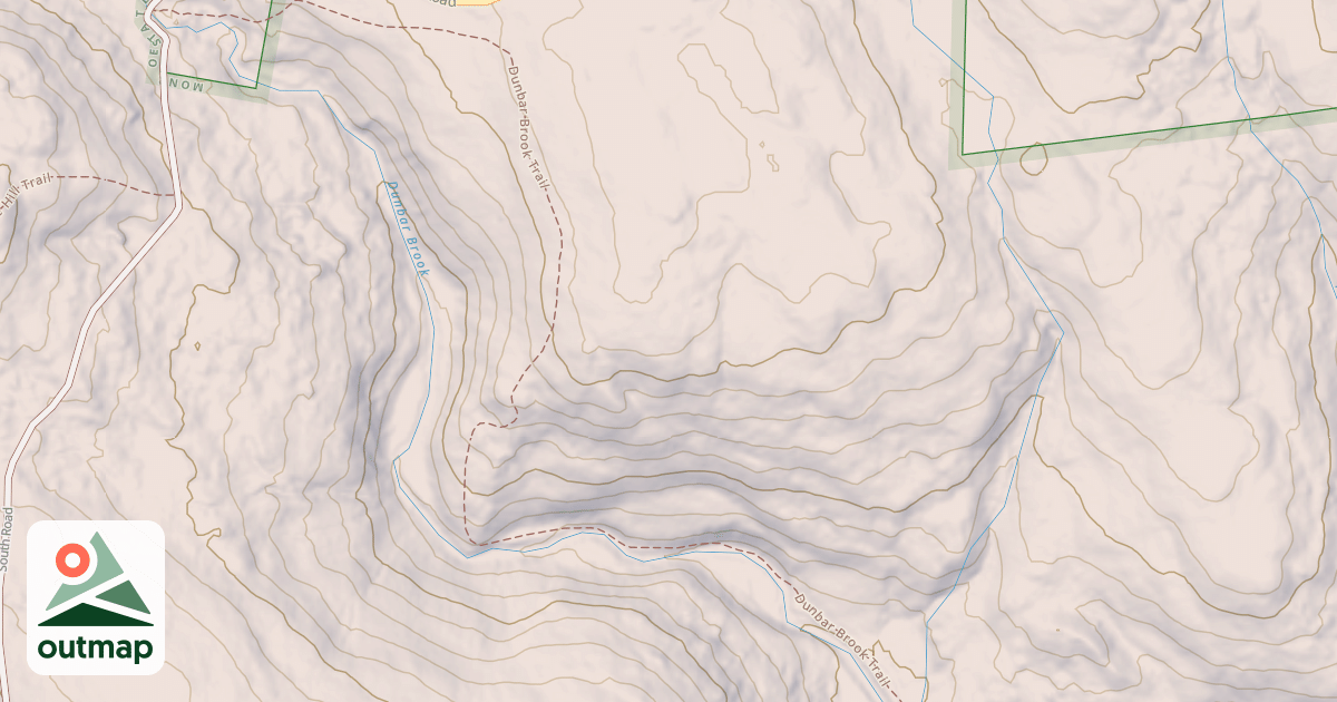 Map of Dunbar Brook Trail