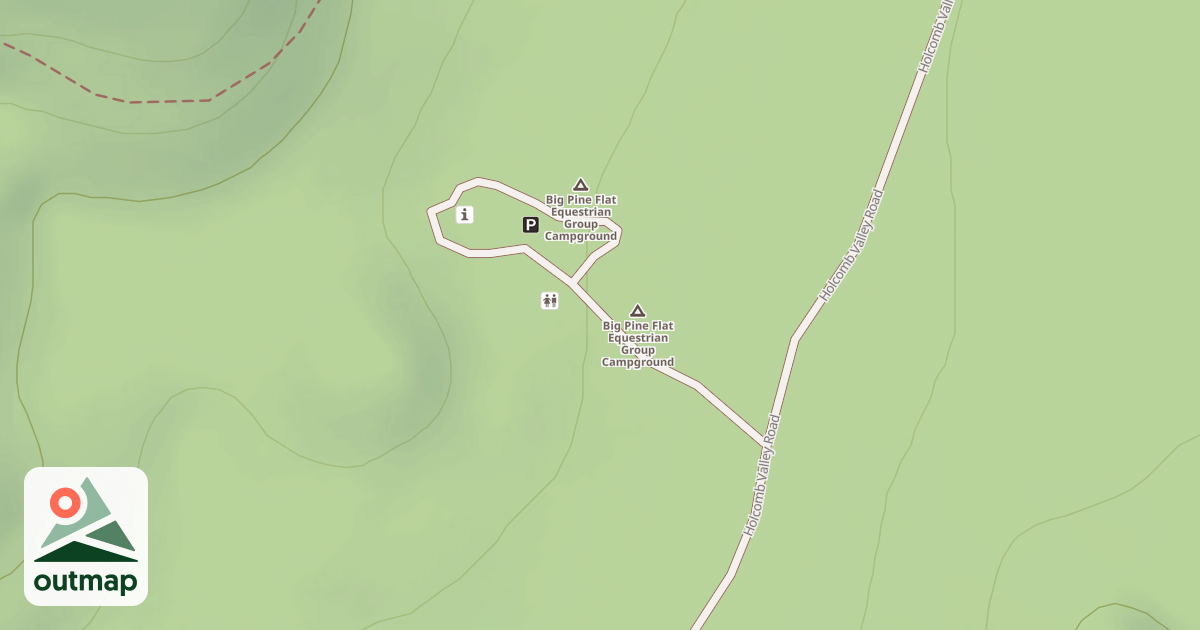 Map of BIG PINE FLAT EQUESTRIAN CG