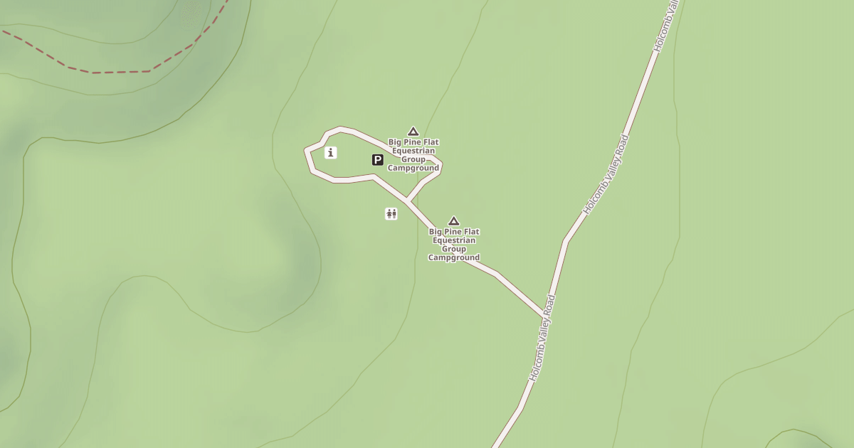 Map preview of BIG PINE FLAT EQUESTRIAN CG