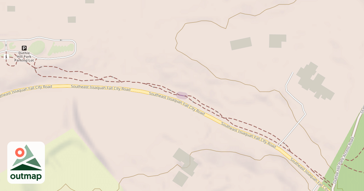 Map of Parking Lot Connector Trail