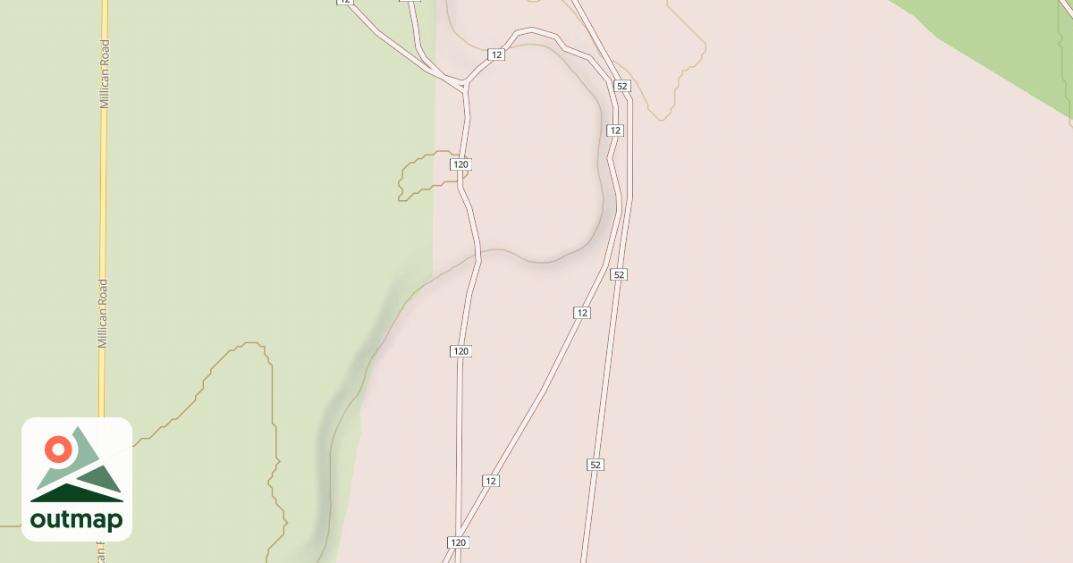 Map of Millican Plateau Tr12