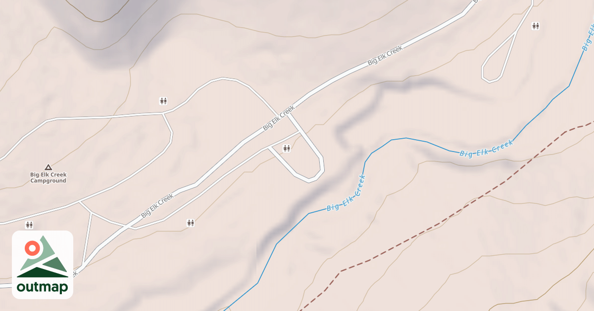 Map of BIG ELK CREEK GROUPSITE LOOP