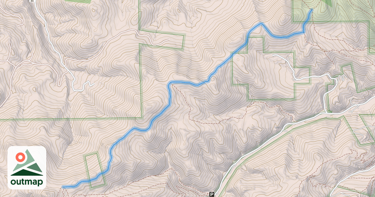 Map of Mt Helena Ridge Trail