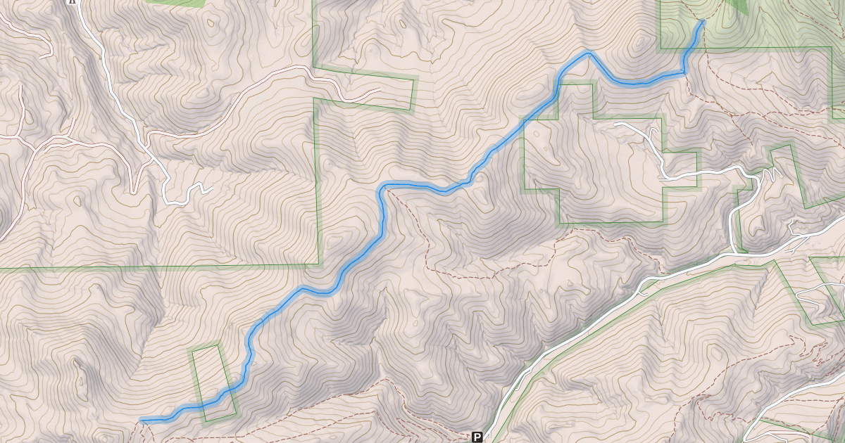 Map preview of Mt Helena Ridge Trail