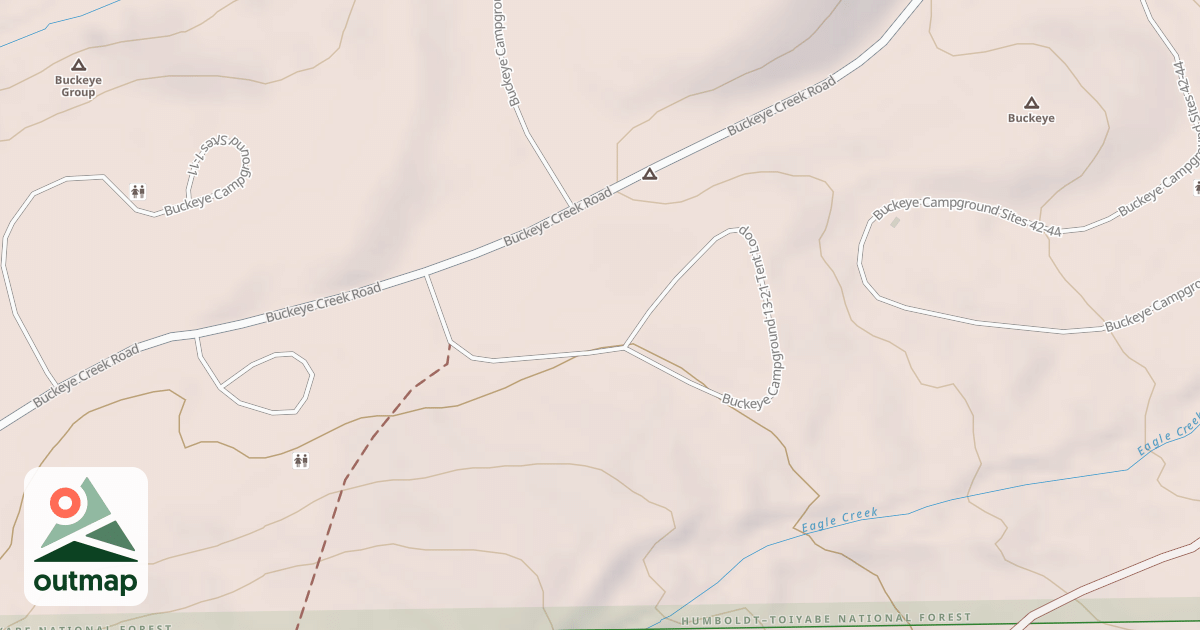 Map of BUCKEYE CG 13-21 TENT LOOP