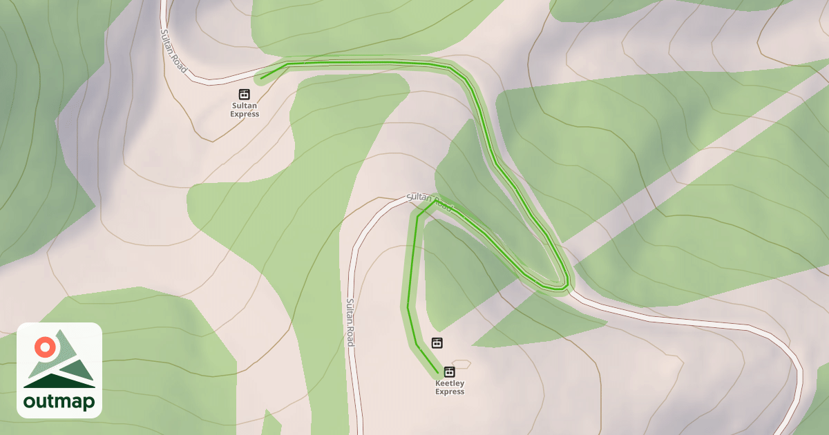 Map of Road to Sultan