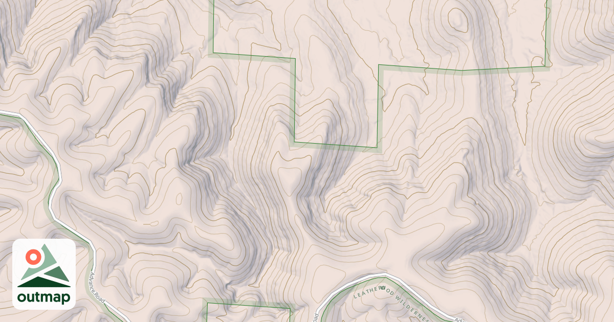 Map of UPPER PERRY RIDGE