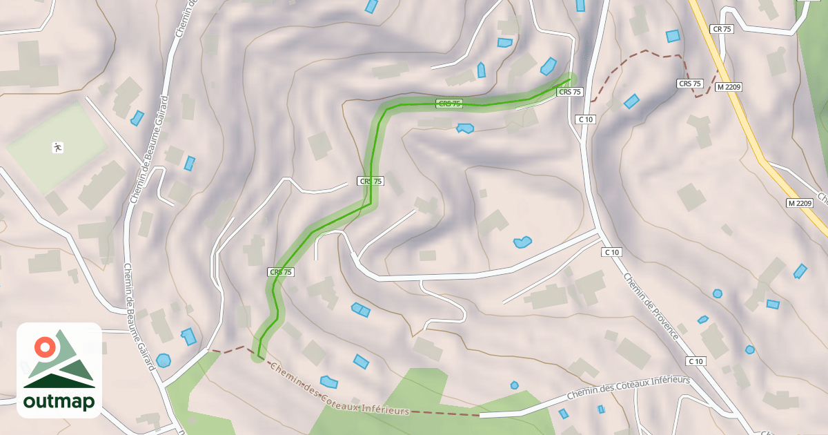 Map of Chemins des Vars