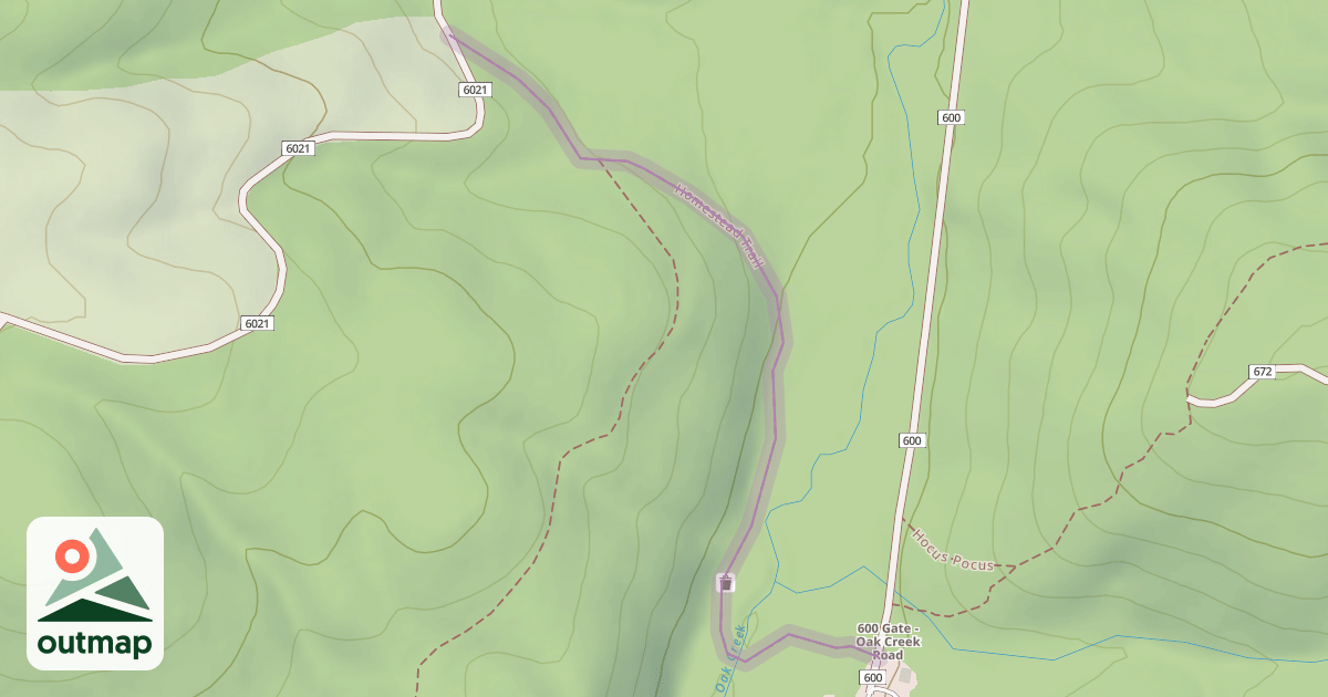 Map of Homestead Trail