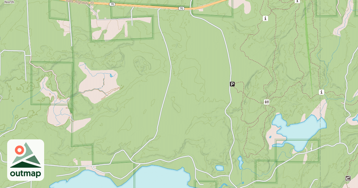 Map of Vilas County Snowmobile
