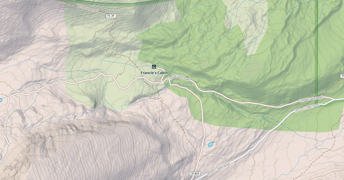 Map preview of CRYSTAL LAKE ROAD