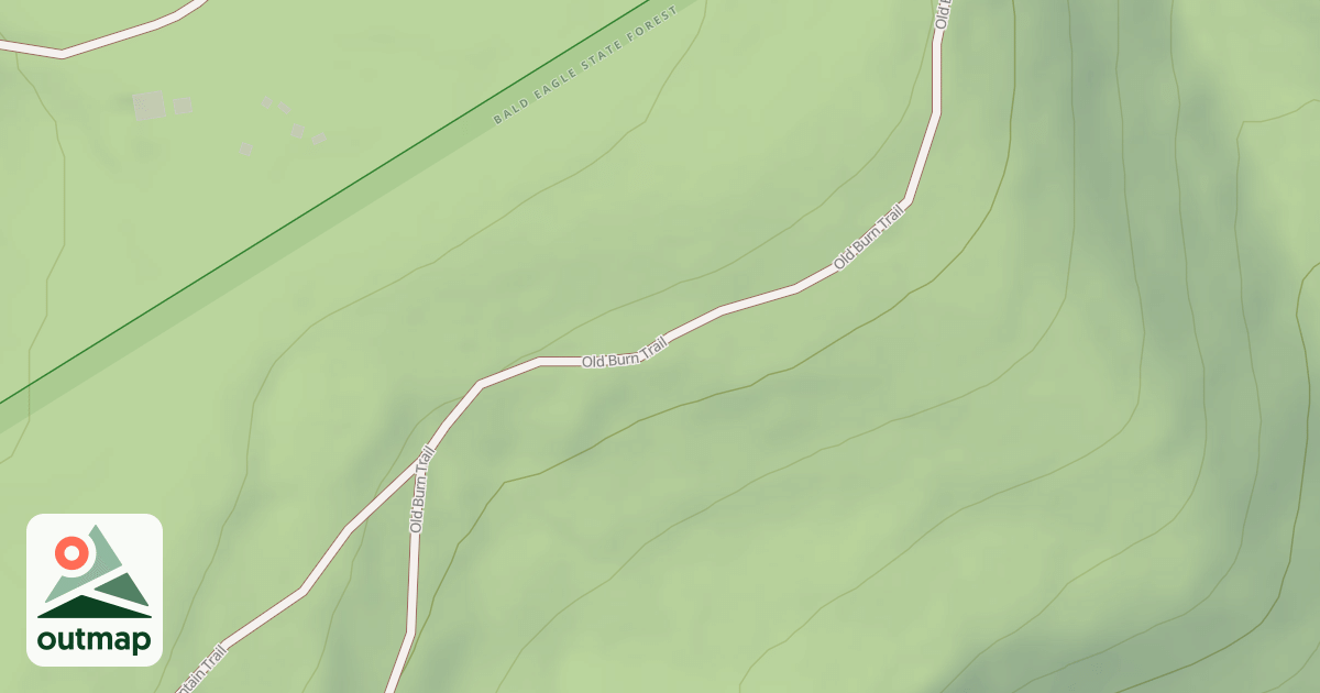 Map of Bald Eagle State Forest Snowmobile Trails