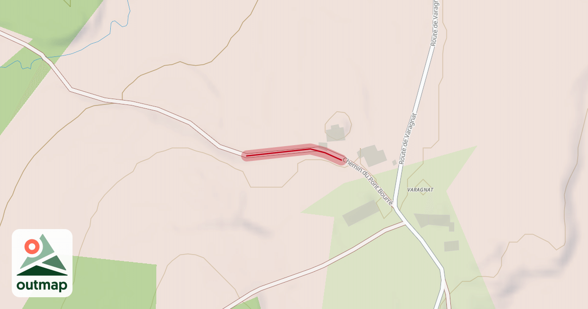 Map of Chemin du Pont Bourré