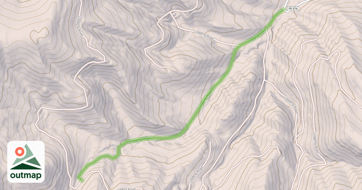 Map of Logging Road