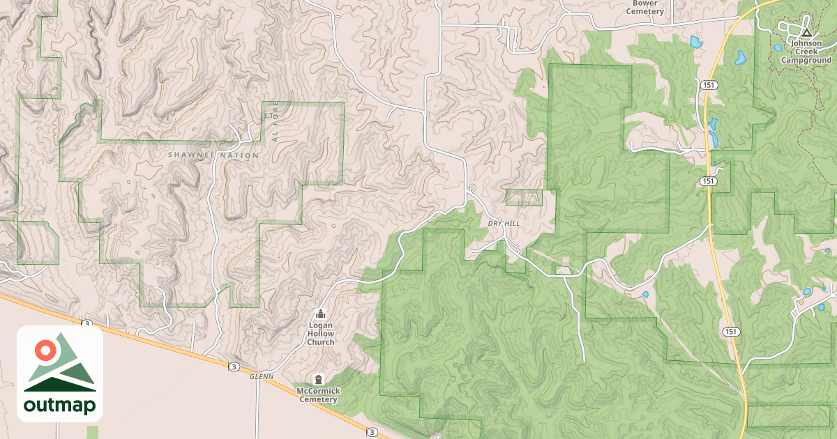 Map of OLD RIDGE WEST