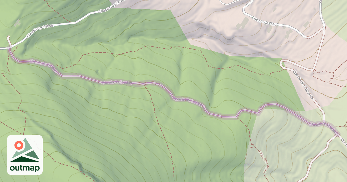 Map of Chemin du Coudon
