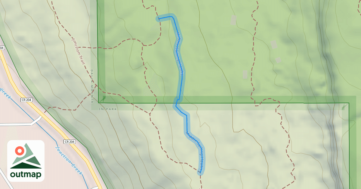 Map of Middle Sailing Hawks