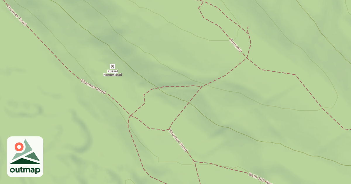 Map of Bald Hill Trail
