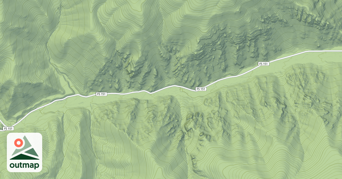 Map of Marten Creek Snowmobile Route