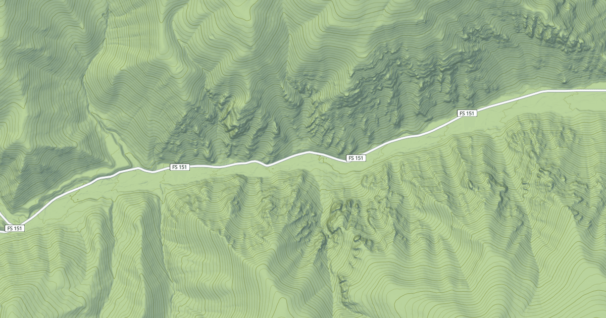 Map preview of Marten Creek Snowmobile Route