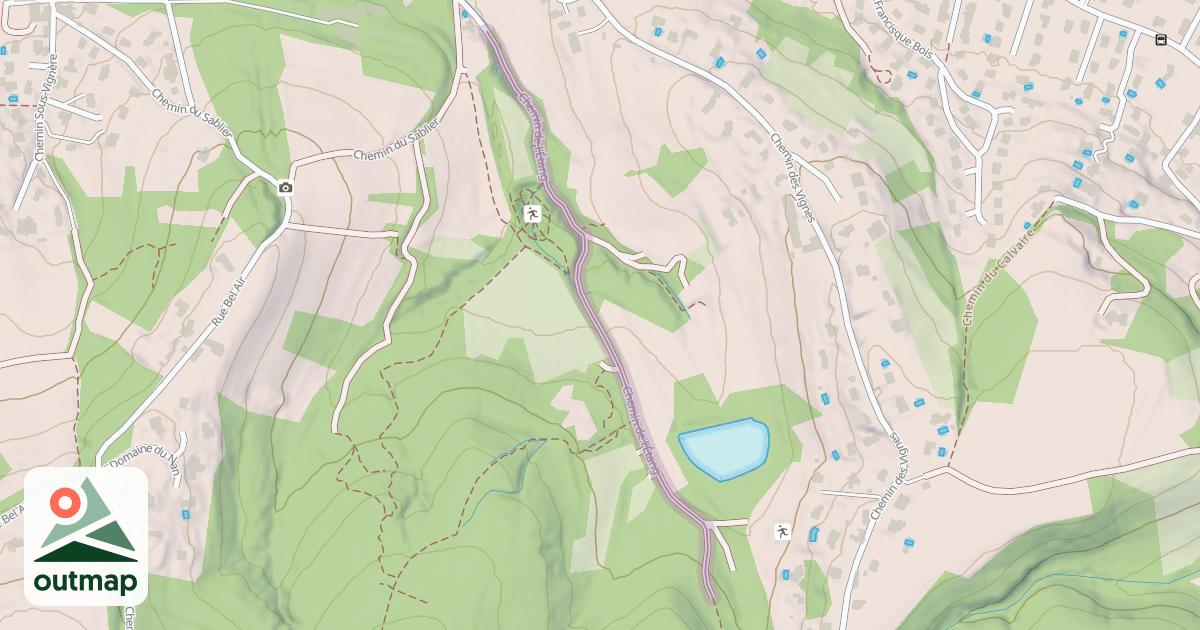 Map of Chemin de l'Étang