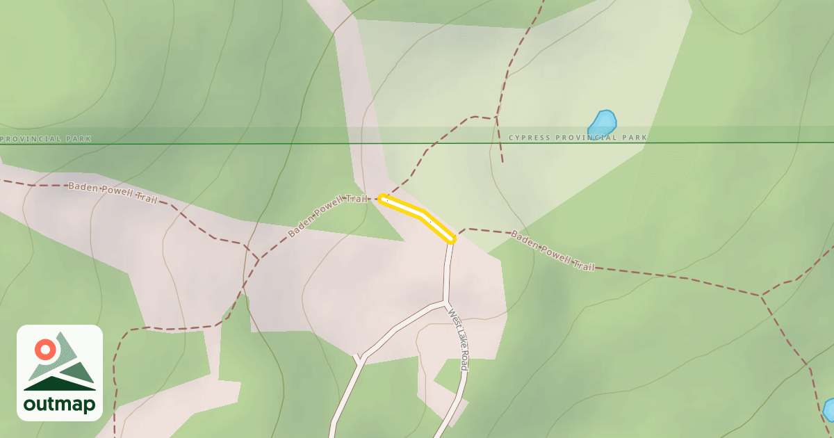 Map of Baden Powell Trail
