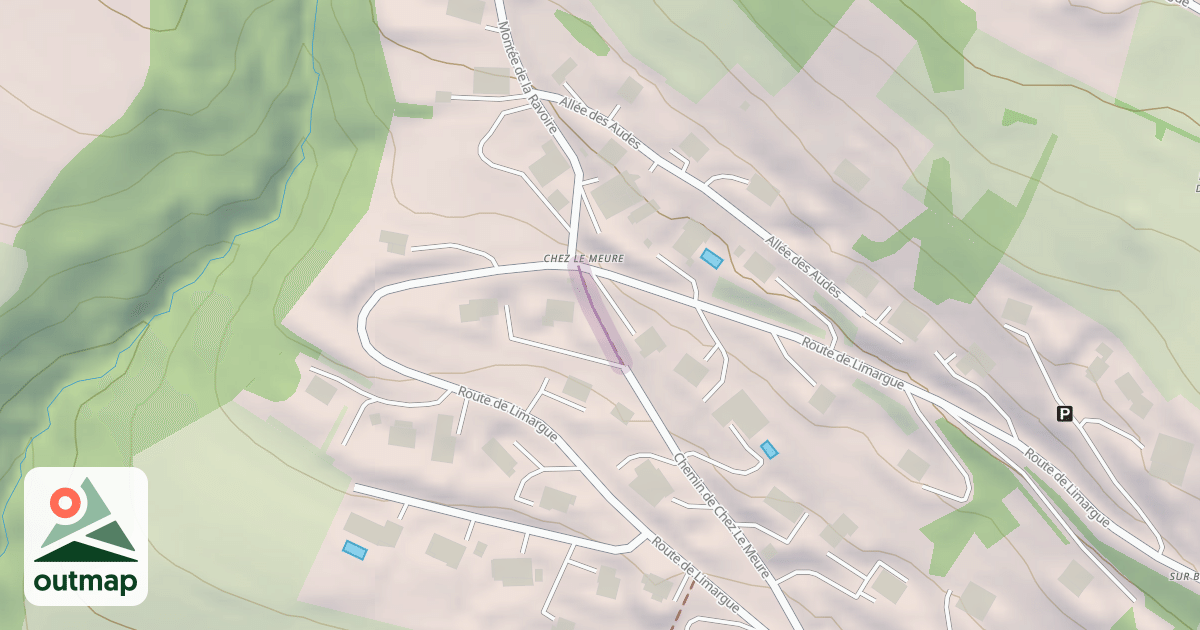 Map of Chemin de Chez Le Meure