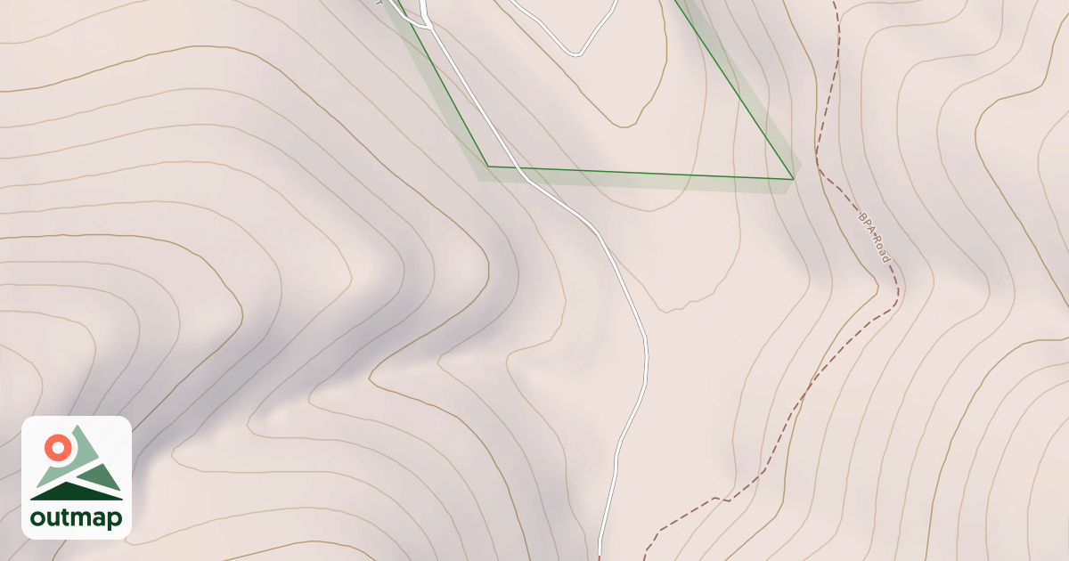 Map of POLE CANYON SOUTH