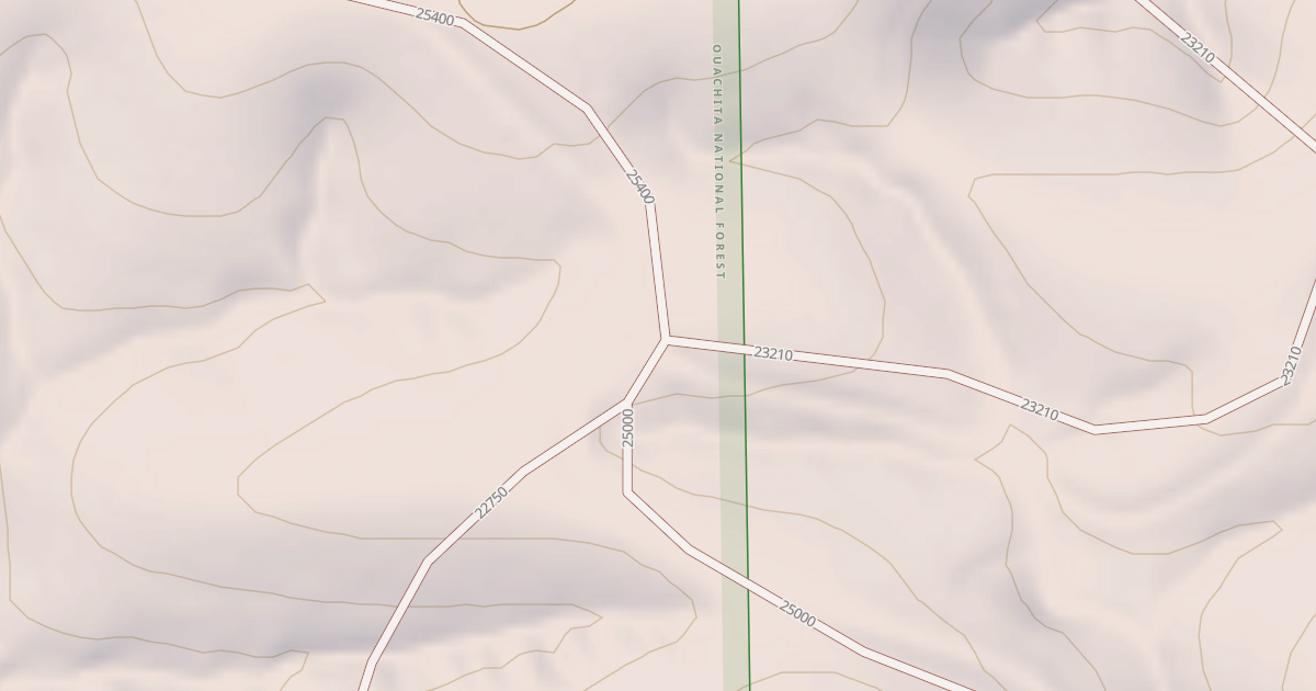 Map preview of USFS National Forest System Roads {17CA1B73-ABCF-4727-83A3-4DD4CCDC598A}