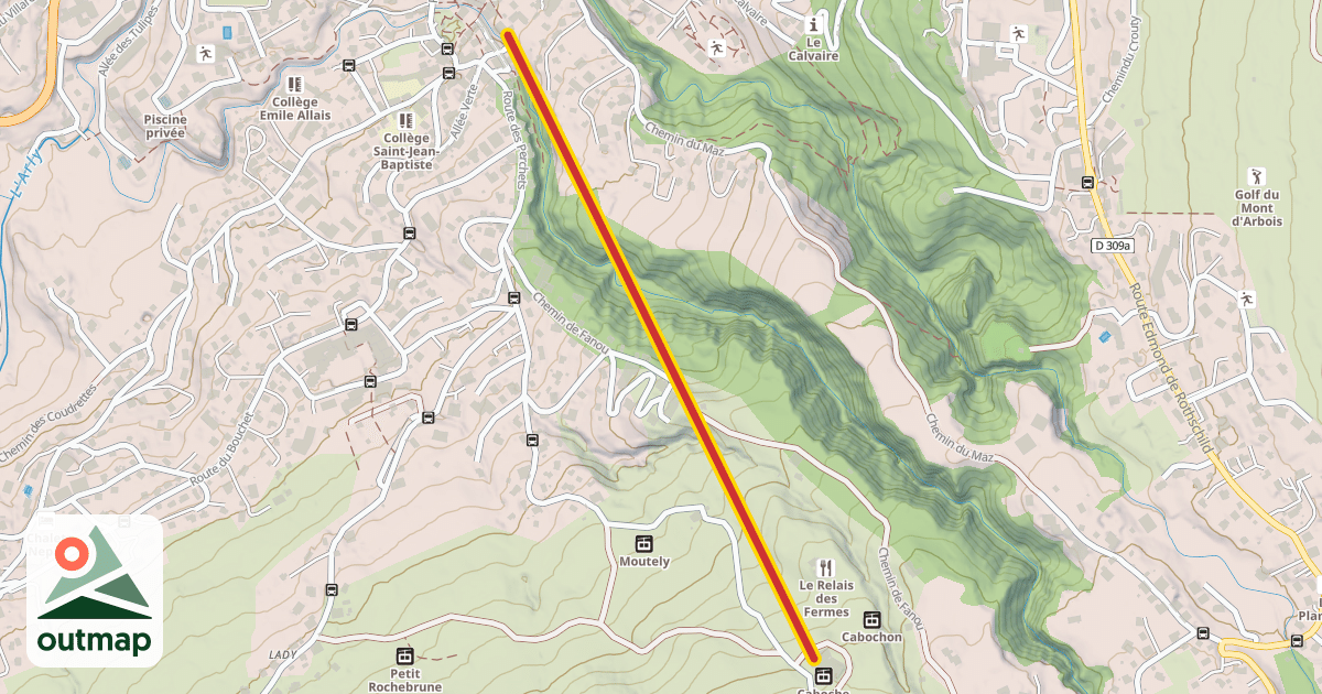 Map of Chamois