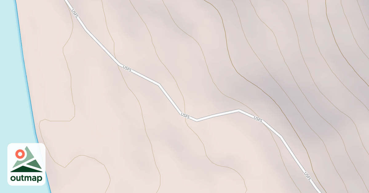 Map of Twin Lakes Road