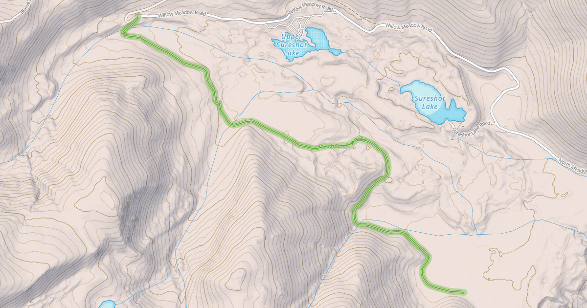 Map preview of South Sureshot Road