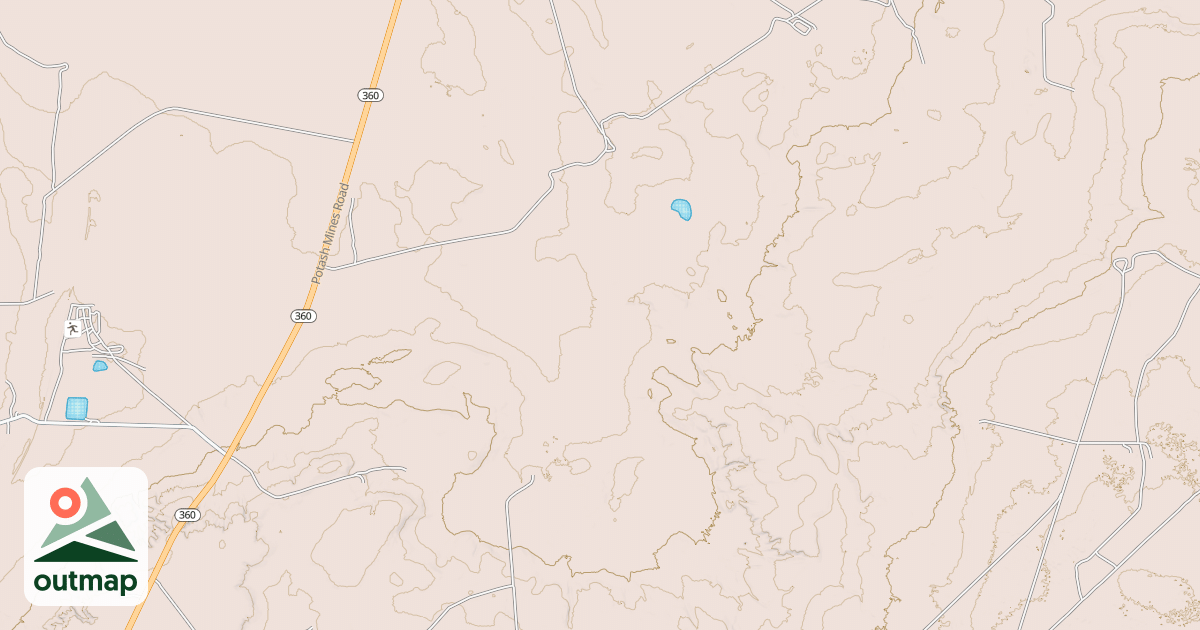 Map of Hackberry Trail System - South Shugart Trails