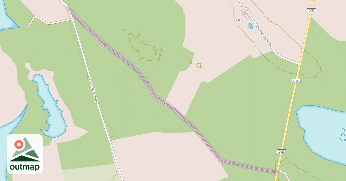 Map of Chemin de la Cagna