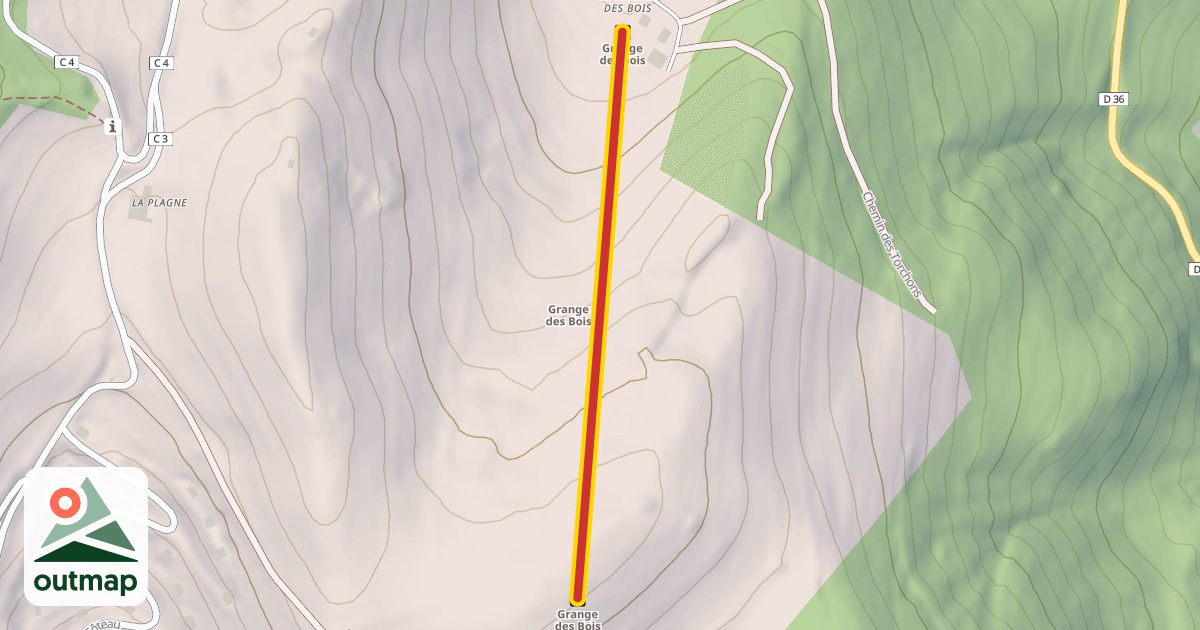 Map of Grange des Bois
