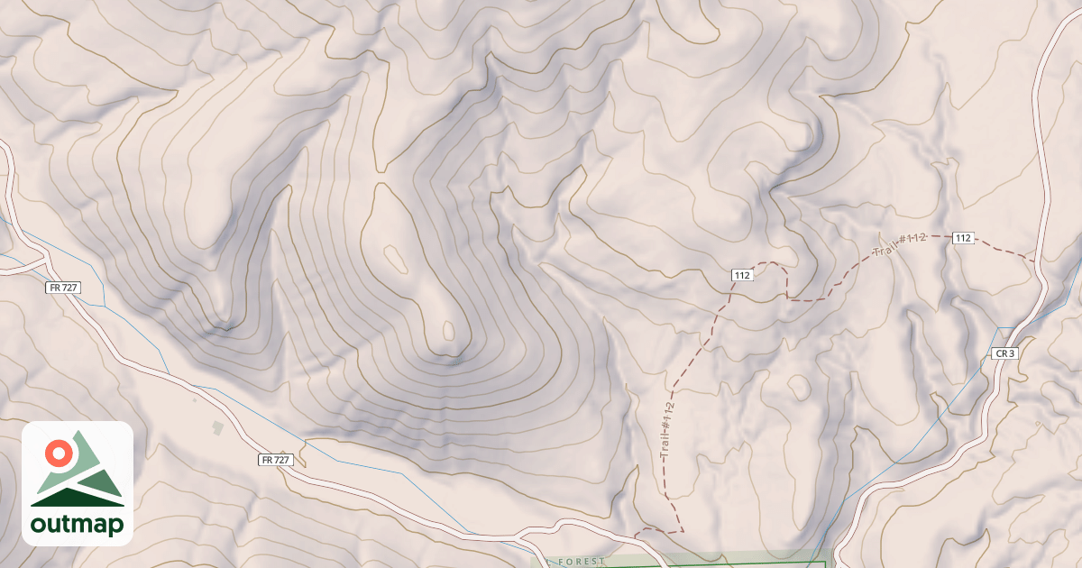 Map of Dines Trail