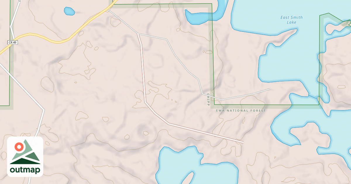 Map of DUCK LAKE ROAD