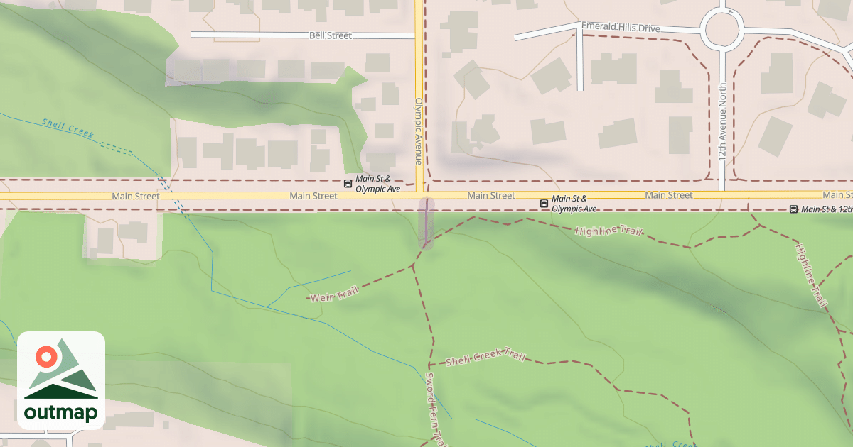 Map of Sword Fern Trail