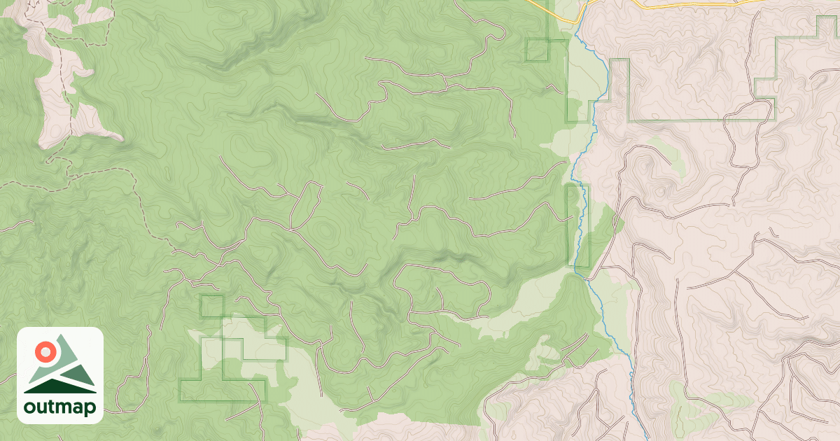 Map of USFS Motor Vehicle Use Map Roads {87DCF293-4033-46B2-B096-F26A1ACEC6D9}