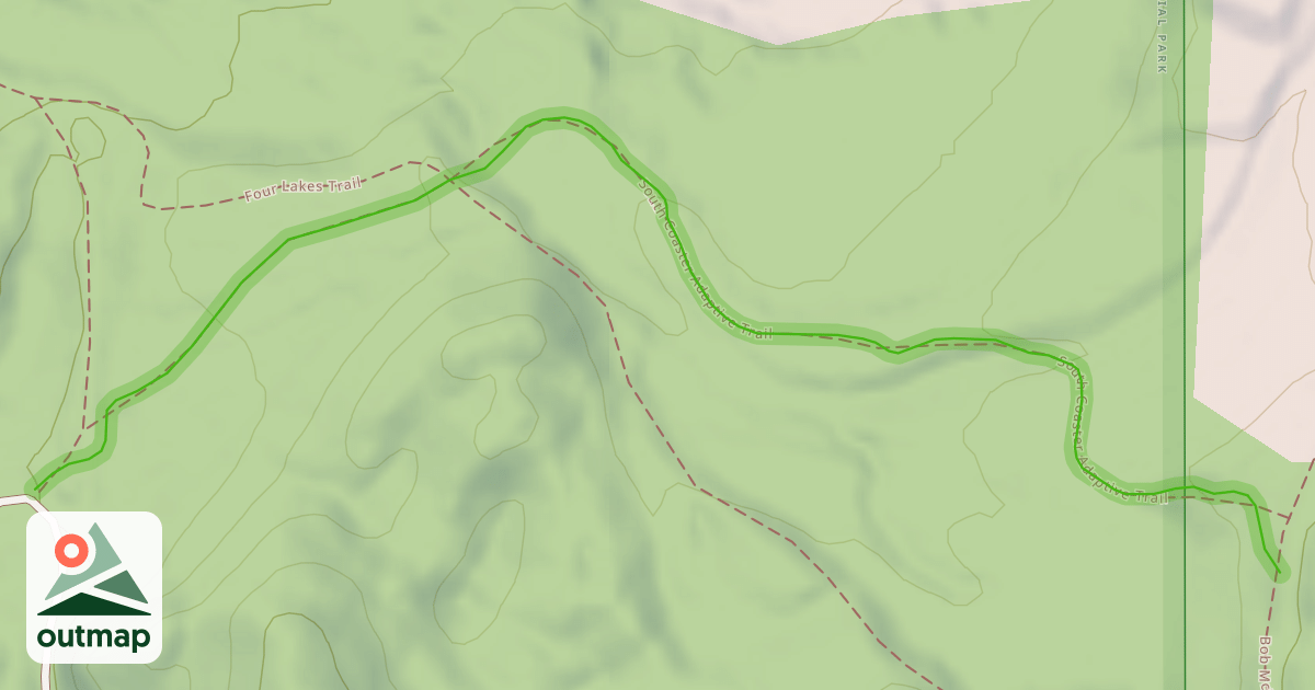 Map of South Coaster Adaptive Trail