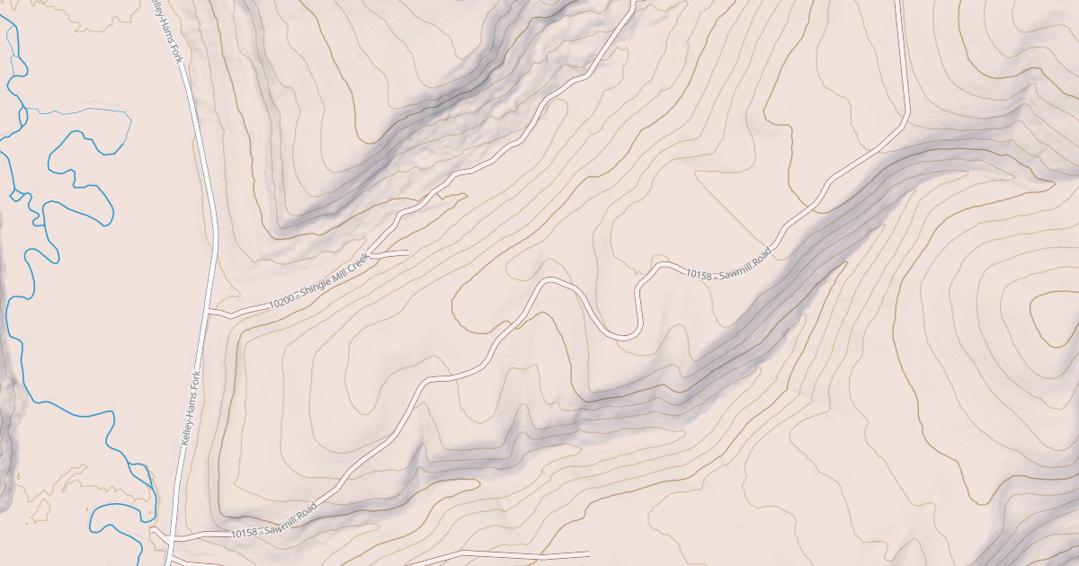 Map preview of SAWMILL ROAD