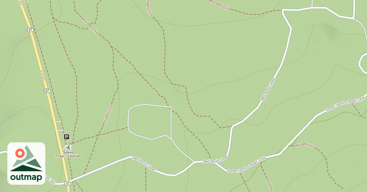 Map of RED ROCKS