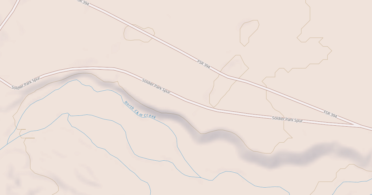 Map preview of SOLDIER PARK SPUR